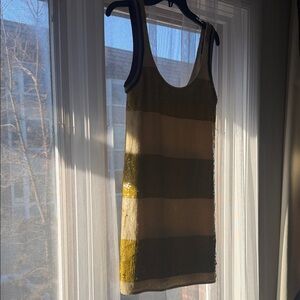 3.1 Phillip Lim Yellow and Black Striped Mini Dress